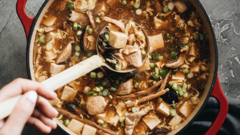 Vegan Taiwanese Hot and Sour Soup