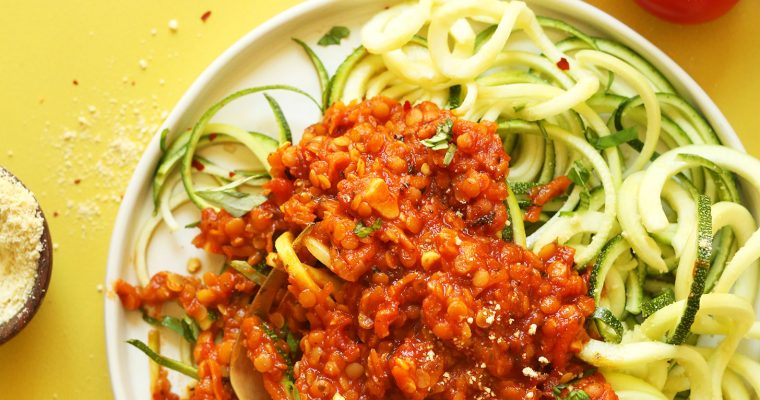 Red Lentil Bolognaise